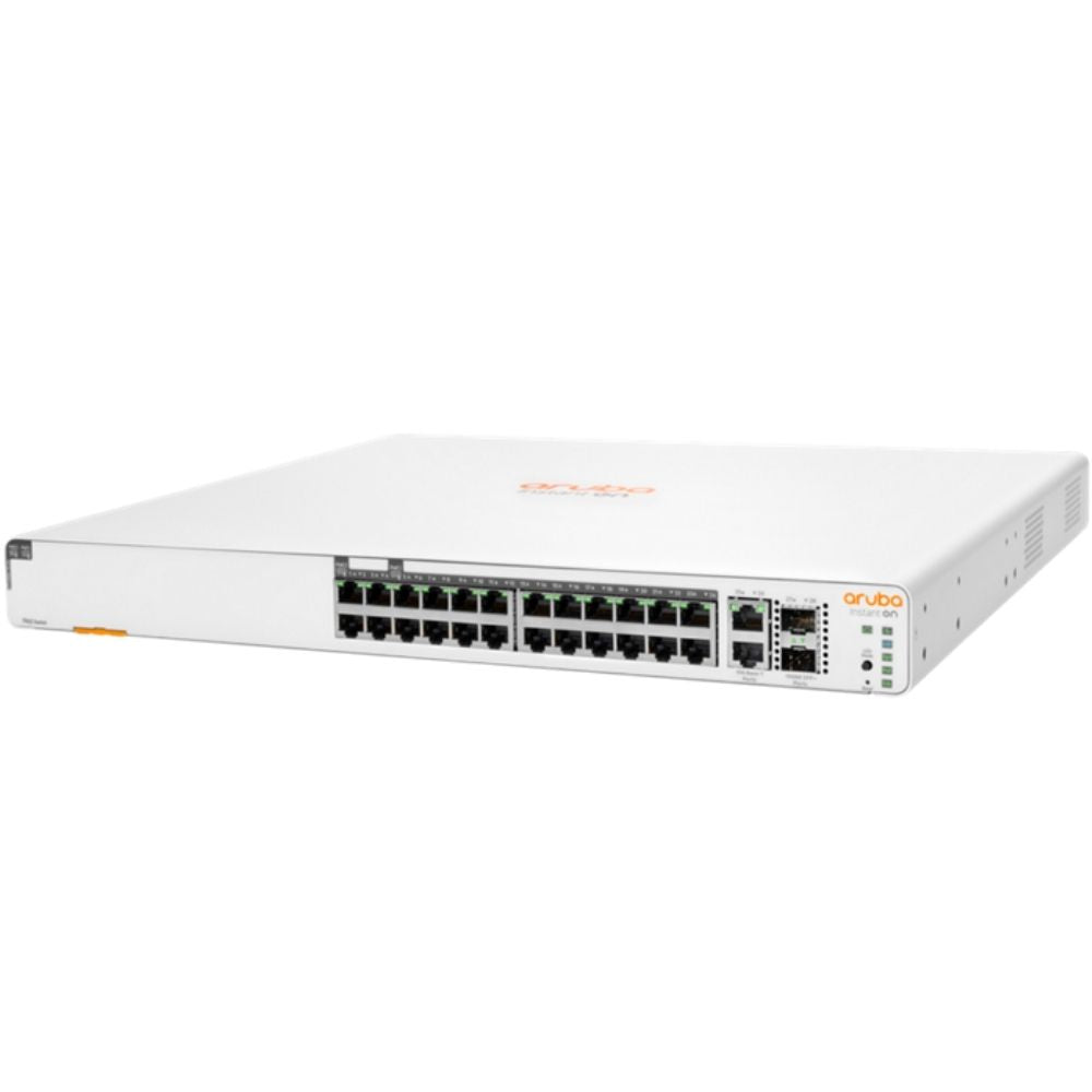 HPE Networking Instant On Switch 20p Gigabit CL4 4p Gigabit CL6 PoE 2p 10GBT 2p SFP+ 370W 1960