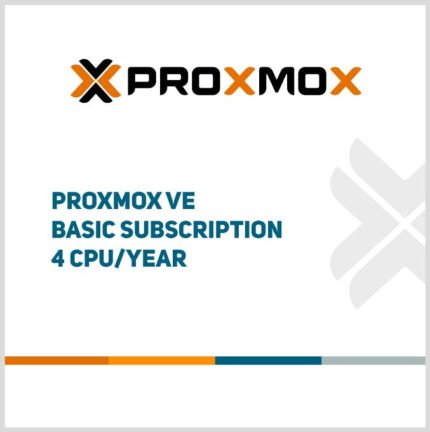 Proxmox VE Basic Subscription 4 CPUs/year